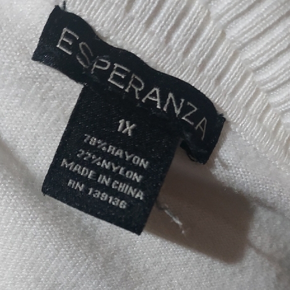 Elegant White Open Front Cardigan - Picture 6 of 6